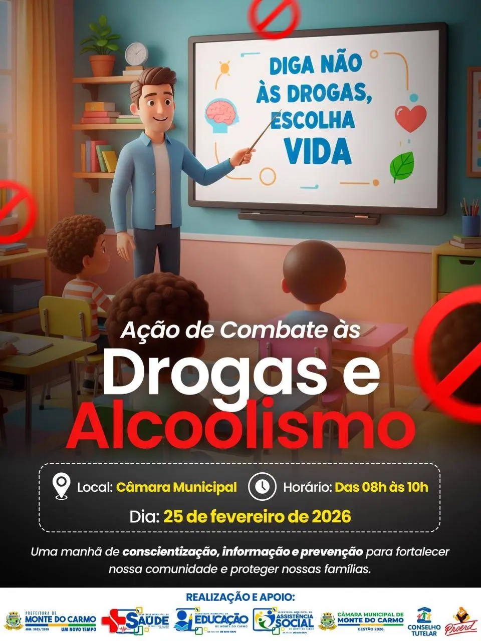 A prevenção começa com informação, diálogo e cuidado com a vida!